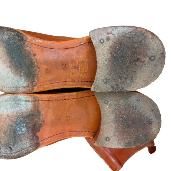 Guidi Front Zip PL2 Burnt Orange Mid Calf Boots - Picture 9 of 16